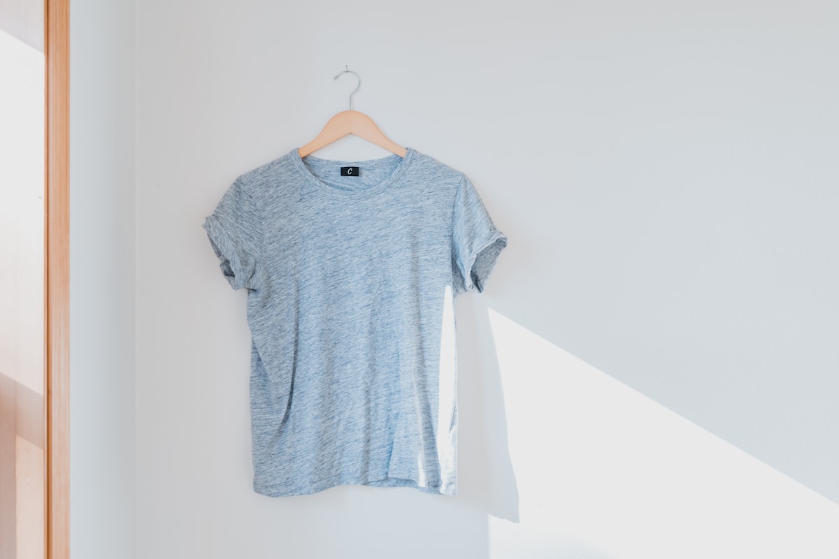 Heather cotton-poly blend tee
