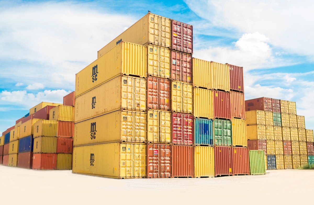 Containerised export cargo
